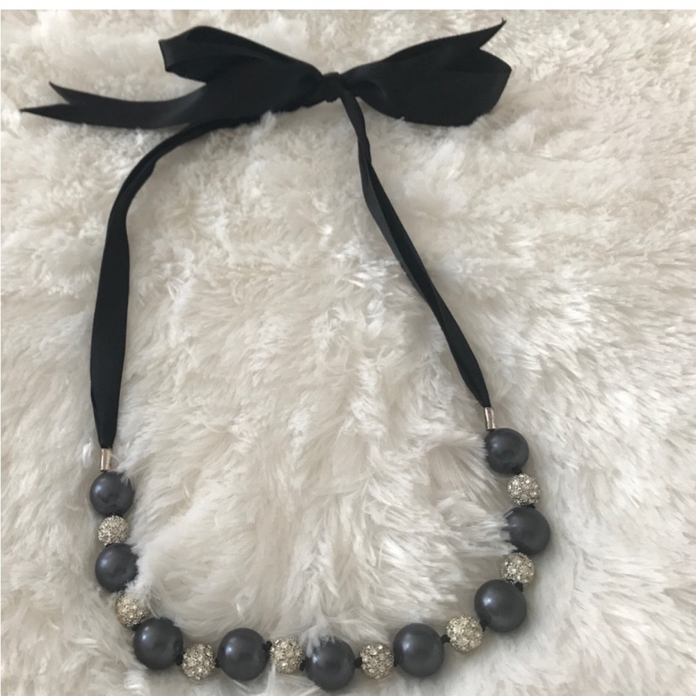 Ribbon Beaded Necklace